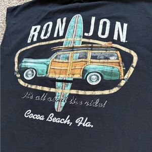 Ron Jon Surf Shop Black Cotton T-Shirt